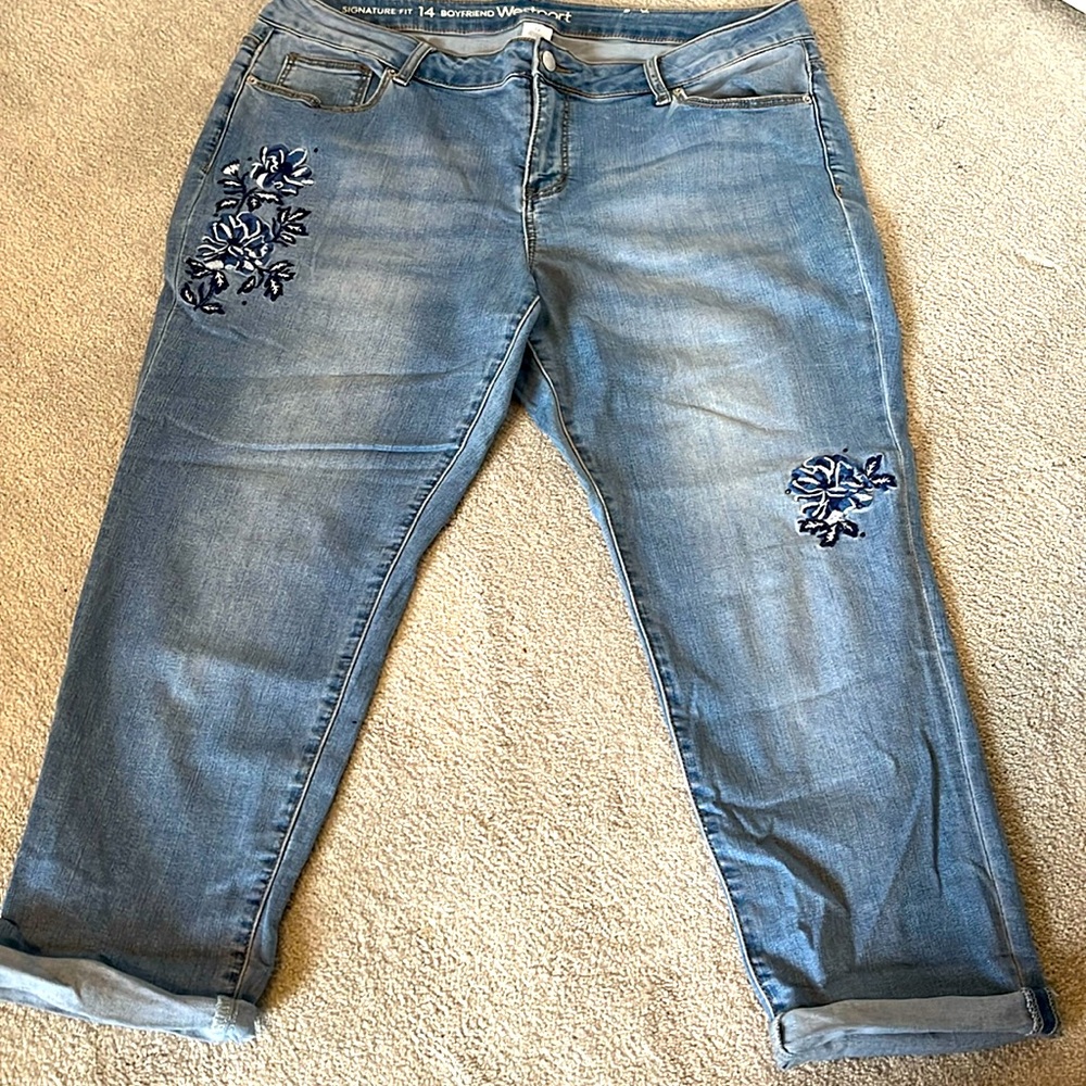 Capri blue jeans